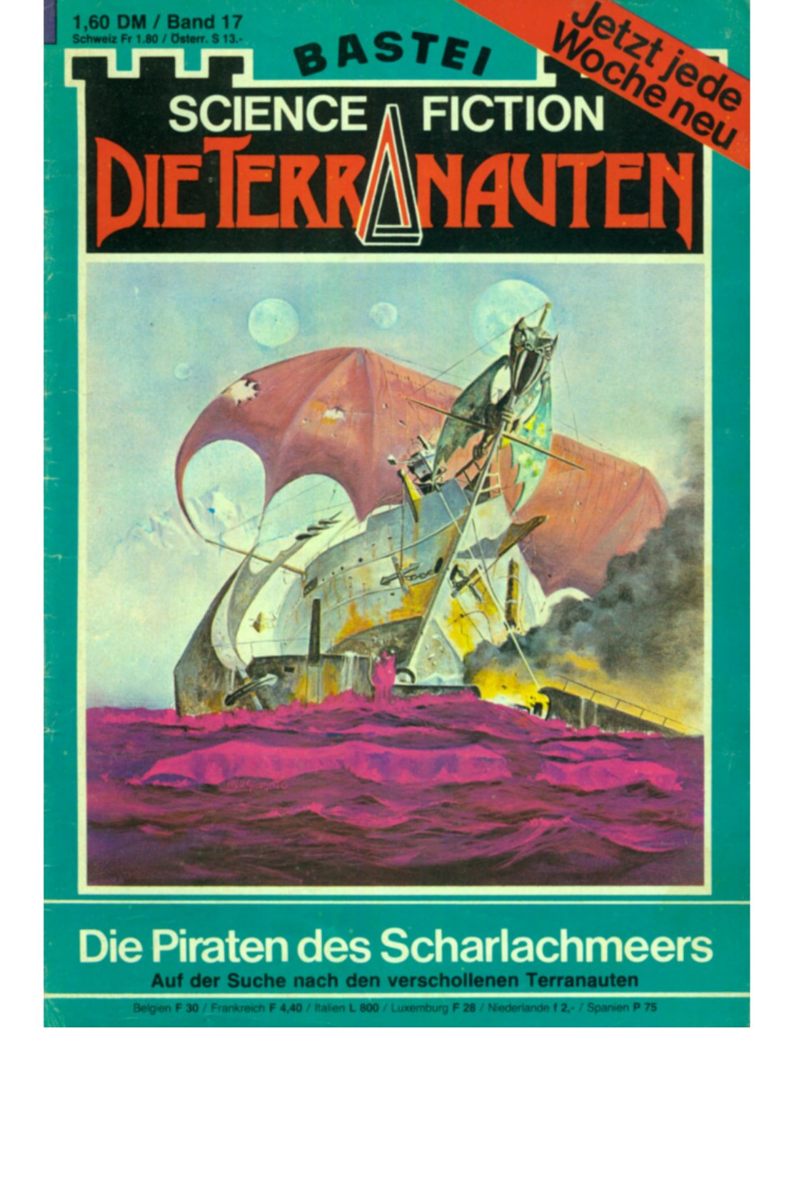 Original cover: Die Piraten des Scharlachmeers