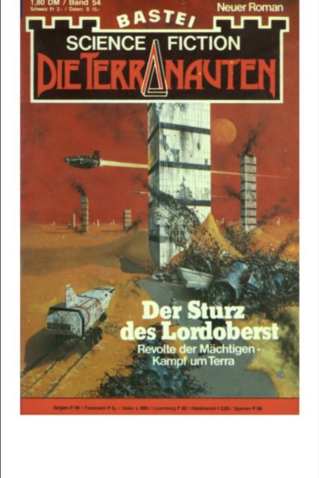 Original cover: Der Sturz des Lordoberst